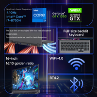 Nueva Laptop para Juegos de 16 Pulgadas, Aleación de Aluminio, Intel Core I7 de 8.ª Generación, 6 Núcleos, 2.2GHz, 32GB RAM, 1TB SSD, GTX 1050, IPS 16:10, 60Hz, Windows (EE. UU.)