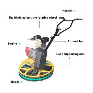 Máquina de paleta eléctrica Huiteng de 600mm para compactación de superficie de suelo de hormigón 220V/380V Bajo costo de mantenimiento Precio bajo para la venta - Product Image 3