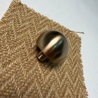 Poignées de meuble en alliage de zinc Hemisphere, boutons dôme, finitions laiton antique et chrome, poignées de tiroir modernes et minimalistes pour cuisine et villa
