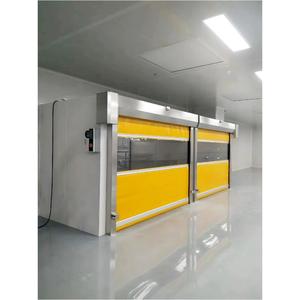 Porte à enroulement automatique à grande vitesse en PVC de qualité sanitaire, isolation contre la poussière, <span class=keywords><strong>volet</strong></span> rapide avec fenêtre de visualisation pour salle blanche GMP - Product Image 6