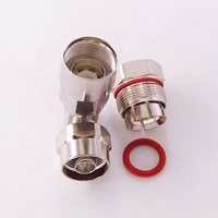 Conector coaxial RF de ángulo recto macho de 1/2 \ "N, cable de antena de alimentador de espuma de impedancia de 50ohm con abrazadera de Cable Coaxial tipo de fábrica