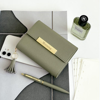 Damen A7 Mini Taschen-Planer Journal, Ästhetisches Notizbuch aus PU-Leder mit Ringbindung, Süße Loseblatt-Schreibwaren im Großhandel
