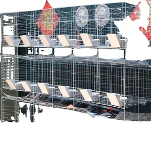 Çiftlik kullanılan 3-Tier çelik tavşan evi yeni durum kalınlaşmış 12-24 yuvası bebek tavşan kafesi - Product Image 1