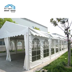 2024新しいデザインの豪華な混合マーキーテントクリアマーキー透明な結婚式のテント屋外イベント用