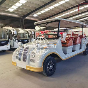 Voiturette de golf électrique classique homologuée CE avec 4 à 17 sièges, batterie au plomb-acide, vitesse maximale de 60 km/h - Product Image 1