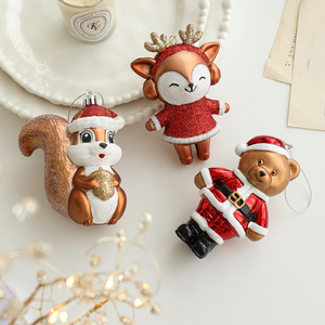 Vintage Cute <strong>Fox</strong> Squirrel <strong>Christmas</strong> <strong>Decor</strong> Gingerbread Man Snowman <strong>Christmas</strong> Tree Ornament DIY Hanging <strong>Decor</strong> for Party <strong>Decor</strong> - Product Image 2
