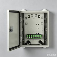 Boîtier mural vide pour fibre optique 144 ports, armoire ODF haute densité pour utilisation intérieure en télécommunications, boîte de jonction, boîte électrique