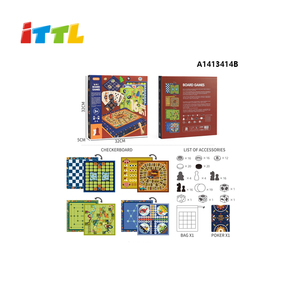 Jeu de société familial ITTL pour 2 à 4 joueurs, jeu <span class=keywords><strong>d</strong></span>'échecs en bois actif pour enfants - Product Image 4