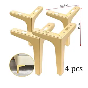 फर्नीचर के लिए 4 पीसी डिय सोफा फीट धातु पैर धातु पैर धातु पैर - Product Image 1