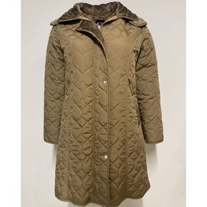 Cappotto Trapuntato in <span class=keywords><strong>Visone</strong></span> Vetre 95cm con Motivo a Cipolla - Product Image 1
