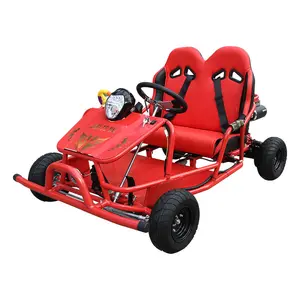 Cheap 48V 500W Electric Double Seats Go Karts for Kids and Adults 20Ah Battery Children Racing Kart 4 Wheel Off Road Beach Buggy