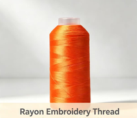Benang Bordir Filamen Mercerized Berkualitas Tinggi, Tahan Susut, 120D 150D 300D untuk Sulaman Silang, Rajut Crochet, dan Rajut Tangan