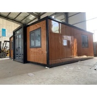 Maison conteneur extensible prête à l'emploi, pré-assemblée, modulaire, pour camping en plein air, site de secours d'urgence