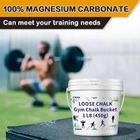 Seau de craie en vrac pour la gym de 1 lb avec sac à craie vide et cuillère