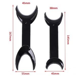 Autoclable tipo T transparente/Negro Limpieza de labios Dental mejilla boca Retractor/abridor - Product Image 6