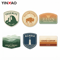 Autocollants adhésifs Yingao, découpe personnalisée, vintage, imperméables, résistants aux UV, adhésif puissant, durables, pour voiture, voyage, décalcomanie