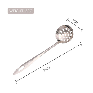 ทัพพีตักซุปด้ามยาว สแตนเลส 304 ปลอดภัยต่อสิ่งแวดล้อม ใช้กับเครื่องล้างจานได้ เหมาะสำหรับใช้กับหม้อไฟในครัวเรือน โรงแรม ร้านอาหาร - Product Image 6
