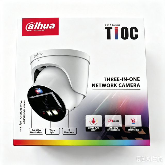 Dahua Network IP Camera IPC-HDW3849H-ZAS-PV 8MP Smart Dual Light Active Deterrence Fixed-focal Eyeball WizSense in Stock