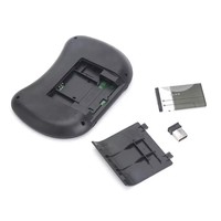 Clavier sans fil miniature rétroéclairé en gros, anglais, russe, espagnol, souris aérienne 2,4 G, télécommande, pavé tactile pour Android TV Box, ordinateur I8