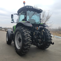Traktor Pertanian 4WD 100-200HP, Mesin Diesel Heavy Duty, Transmisi Gear, Kabin AC, Ban Deep Tread untuk Pertanian