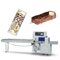 Machine à emballer automatique pour glace Popsicle Bar Flow Packing Machine à emballer les sacs Popsicle Pop Machine à emballer les oreillers Popsicle