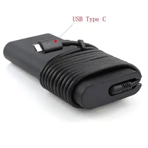 Caricabatterie USBC portatile da 130W di vendita calda 20V 6.5A tipo C adattatore di alimentazione ca a ricarica rapida per laptop Dell
