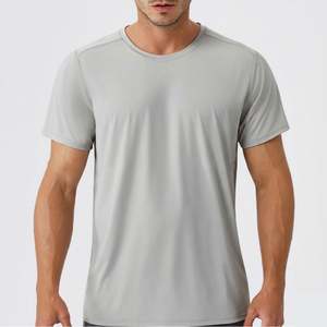 Camiseta Deportiva para Hombre, 100% Poliéster, Ligera, Transpirable, de Secado Rápido, Tejido Elástico, para Yoga, Gimnasio, Entrenamiento, Running - Product Image 1