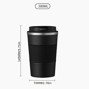 Gobelet isotherme en acier inoxydable, tasse à café de voyage, couvercle anti-fuite, tasse isolée pour le bureau, la voiture, l'extérieur - Product Image 3