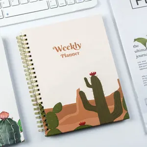 Caja de impresión personalizada sin fecha mensual semanal planificador diario calendario Bloc de notas libro