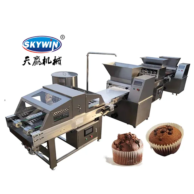 Skywin Semi-Automatische Cupcake Machines Cake Deposito Muffin Maken Machine Voor Snack Voedsel