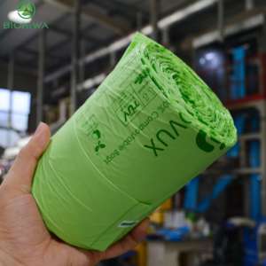 Chất Lượng Cao Trung Quốc Phân Hủy Sinh Học Compostable Thùng Rác Bin Lót 43x45Cm/63x80Cm 15um-60um Màu Xanh Lá Cây/Đen Cho Phân Bón Thức Ăn Sử Dụng - Product Image 3