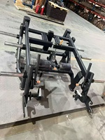 Machine à soulever des poids en acier pour usage commercial, avec fonctions de sécurité réglables, pour musculation du dos et des jambes