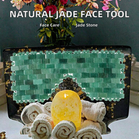 Qualité Supérieure Prêt à Expédier OEM TYEM02 Rouleau de Massage Facial en Pierre de Jade 100% Naturelle Masque pour les Yeux Aventurine Quartz Rose pour le Sommeil