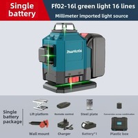 Usine 21V Batterie Forte Lumière Haute Précision Système de Nivellement Laser 16 Lignes Nivellement Automatique Infrarouge