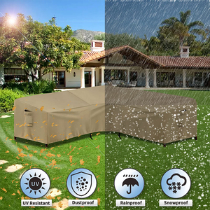 <span class=keywords><strong>Housse</strong></span> de protection <span class=keywords><strong>pour</strong></span> canapé d'angle de jardin en tissu Oxford, <span class=keywords><strong>pour</strong></span> mobilier d'extérieur - Product Image 6