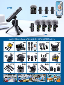 Micrófono de Solapa Inalámbrico Todo en Uno QY99 para Escenario, Iglesia, Enseñanza, Conferencias, Discursos, USB, Portátil, de Plástico ABS - Product Image 6