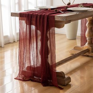 Nappe en crêpe <span class=keywords><strong>Bali</strong></span>, nappe torsadée européenne, nappe de décoration de fête de mariage en style bohème plissé, - Product Image 2