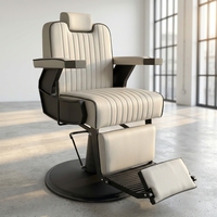 Fauteuil de Barbier Hydraulique Professionnel avec Appui-tête Réglable, Siège de Coiffure pour Salon de Coiffure, Fournisseur en Gros
