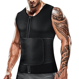 Corsetto da Uomo Modellante e <span class=keywords><strong>Dimagrante</strong></span> Fascia Addominale Effetto <span class=keywords><strong>Sauna</strong></span> Gilet Sudoriparo per Perdita di Peso Fitness Controllo della Pancia e Brucia Grassi per Allenamento - Product Image 1