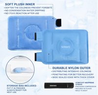 Compresse chaude et froide multifonctionnelle, grande poche à glace en gel avec tissu en nylon pour soulager les douleurs dorsales et la thérapie de réadaptation relaxante