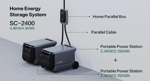 Station d'alimentation portable Senci 300W 600W 1000W 1200W 2400W avec batterie à semi-conducteurs 5500W, station d'accueil SC-600, station d'alimentation 400W SC-600 - Product Image 5