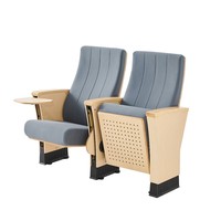 Chaises d'auditorium modernes à prix de gros, sièges de théâtre avec table pliante pour salon et usage scolaire