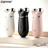 4-in-1 Mikrostrom Multifunktionales Gesichtsmassagegerät ABS EMS Gesichtsroller für Hautpflege Mikrostrom Gesichtsgerät
