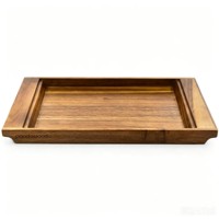 Plateau rectangulaire en bois pour table basse, ottoman, comptoir de cuisine - 15,7''x11''