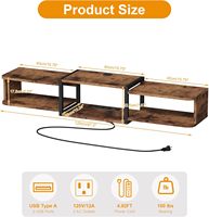 Meuble TV flottant LED de luxe moderne en MDF, console multimédia en bois, bancs pour salon ou chambre, table TV, armoire