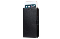 Coque en cuir à rabat avec support magnétique pour iPhone 17 Air 16 15 Pro Max 14 13 12 XS XR 11 6 6s 7 8 Plus