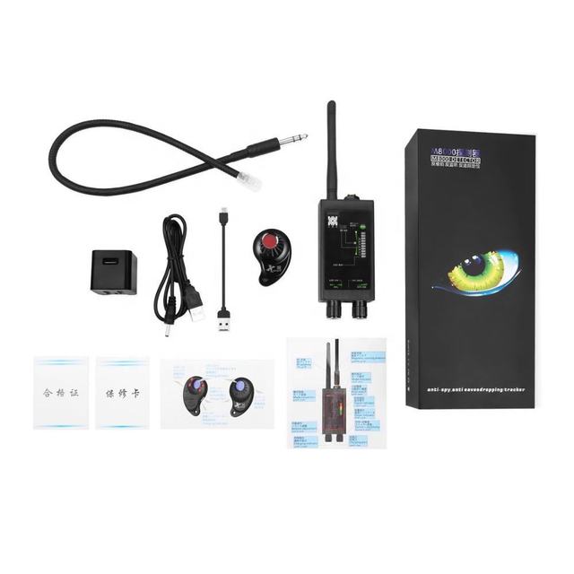 Hidden Camera Detector Bug Sweeper for Anti-Spy Listening Device RF Wireless Signal Scanner GPS Tracking Magnetic Detection