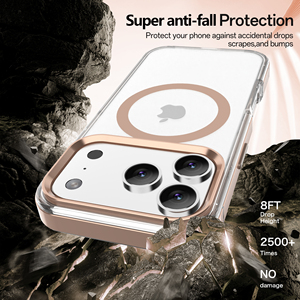 Funda Protectora para Teléfono Móvil Soonleader <span class=keywords><strong>Luxy</strong></span> Magnética de Metal TPU+PC a Prueba de Golpes con Protector de Pantalla para 17 <span class=keywords><strong>Pro</strong></span> Max - Product Image 5