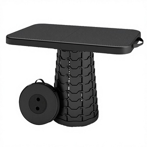 Mesa Plegable de Plástico Resistente al Agua, Ligera y Duradera para Exteriores, Ideal para Campamento, Barbacoa y Parque, Diseño Portátil - Product Image 3