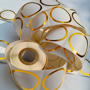 Etichette Adesive Stampabili con Bordo Dorato a Basso Costo, Adesivi per Nomi con Bordo Oro - Product Image 4